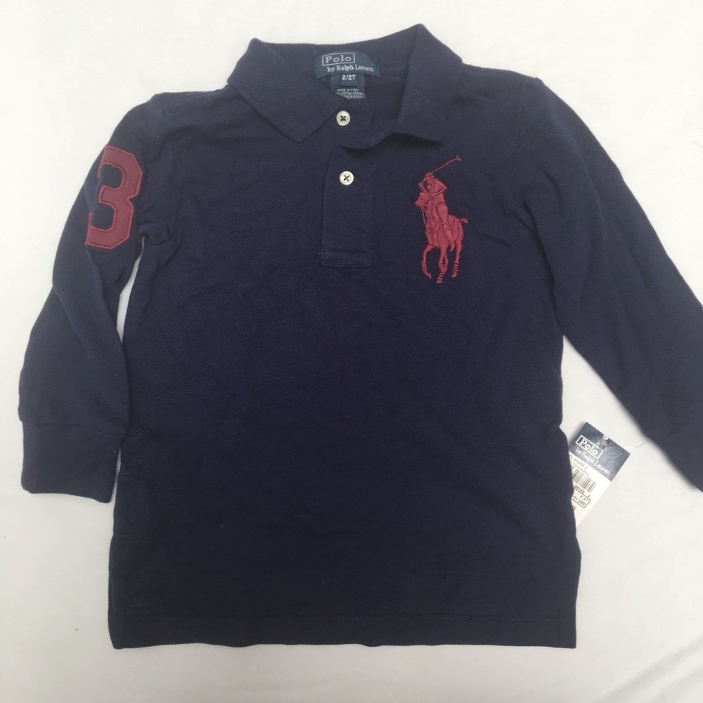 Polo by Ralph Lauren Toddler L/S Polo Large Logo 3